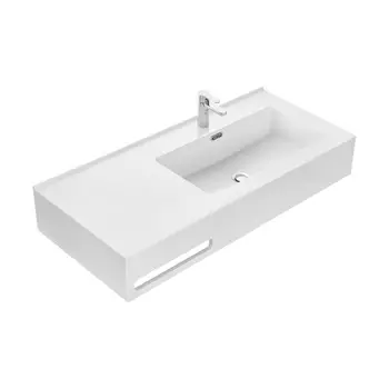 Мебельная раковина Aquaton Квадро Про 100 см 1A733231QA01R белая, правая