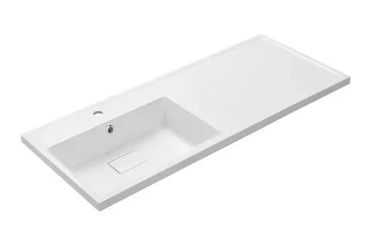 Мебельная раковина Aquaton Лайн 120 см 1A72863KLF01L белая, левая