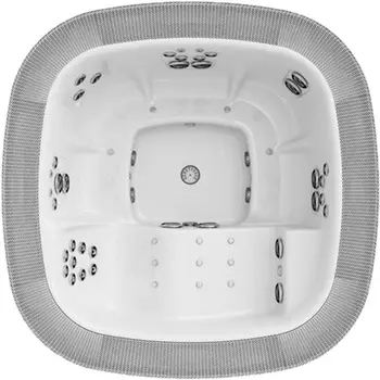 Мини-бассейн Jacuzzi ENJOY 250x250x98 см, на 6 человек, 38 форсунок, 15 аэро, цвет акрила Porcelain