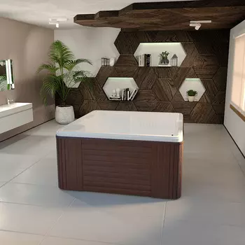 Мини-бассейн Радомир Цезарь Platinum 189х174 1-30-0-0-5-0501Б с гидро- и аэромассажем, белый