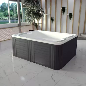 Мини-бассейн Радомир Делюкс Gold (чаша, рама, слив, гидромассаж, подголовники)