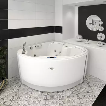 Мини-бассейн Радомир Корнелия Gold 170х170 1-30-0-0-4-164Б с гидромассажем, белый