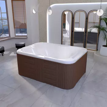 Мини-бассейн Радомир Мишель Gold 205х155 1-30-0-0-4-051Б с гидромассажем, белый