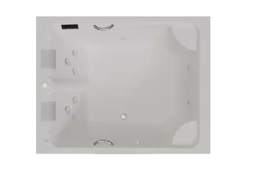 Мини-бассейн Радомир Римини Platinum 150х190 1-30-0-0-5-047Б с гидро- и аэромассажем, белый