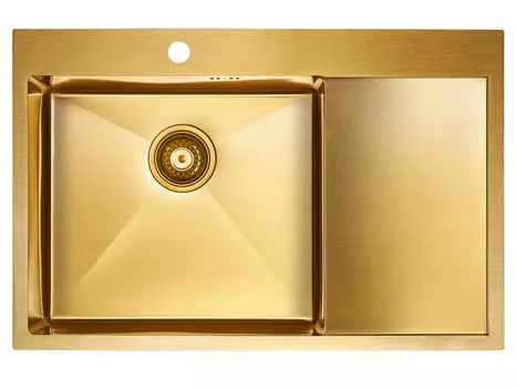 Кухонная мойка Paulmark KRONER 78F PM217851-BGL брашированное золото