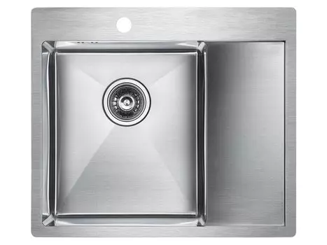 Кухонная мойка Paulmark KRONER 59F PM225951-BSL нержавеющая сталь