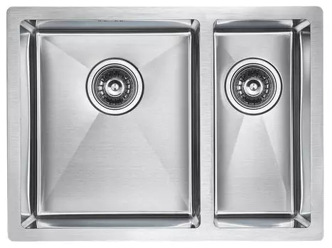 Мойка для кухни нержавеющая Paulmark AISI201 Zusat PM225944-BSL брашированная нерж.сталь левая 59 см