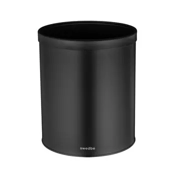 Мусорное ведро с кольцом Swedbe Attribut 9816B черное