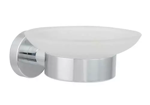 Мыльница Aquatek Вега AQ4003CR хром, матовое белое стекло