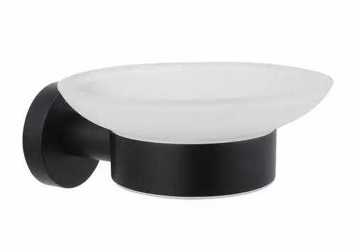 Мыльница Aquatek Вега AQ4003MB черный матовый, матовое белое стекло