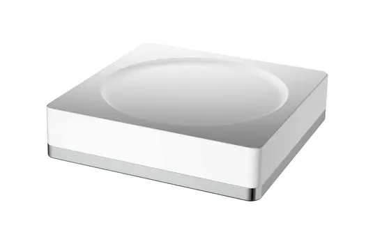 Мыльница Boheme 10960-W-CR белая, хром