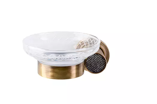 Мыльница Boheme Royal Cristal 10923-BR бронза