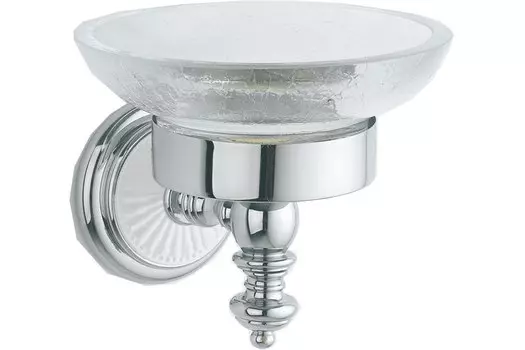 Мыльница Boheme Vogue Bianco 10133 белый, хром