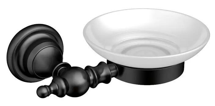 Мыльница CeramaLux Elegance 95804 черная матовая