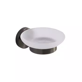 Мыльница Cezares RELAX RELAX-SODS-GM оружейная сталь