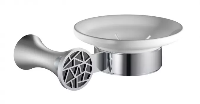 Мыльница керамика CeramaLux Virginia 94304A хром