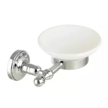 Мыльница Migliore Mirella 17227 хром, белая