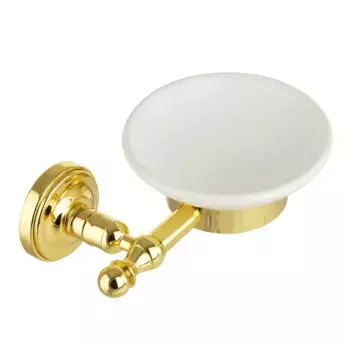 Мыльница Migliore Mirella 17308 золото, белая