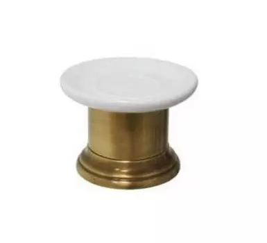 Мыльница Migliore Mirella 17159 бронза, белая