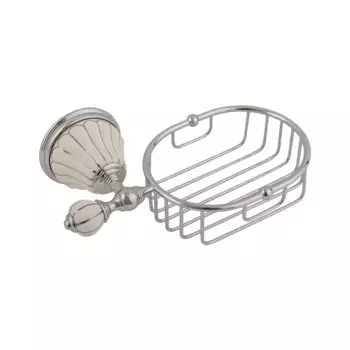 Мыльница Migliore Olivia 17564 хром, платина, белый