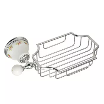 Мыльница Migliore Provance 17674 хром, белая