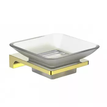 Мыльница с держателем WONZON & WOGHAND ECLIPSE WW-9122-LG золото