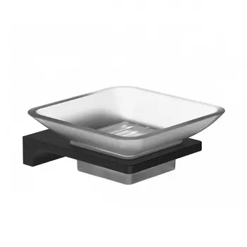 Мыльница с держателем WONZON & WOGHAND ECLIPSE WW-9122-BL черный