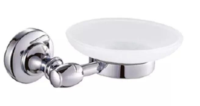 Мыльница стекло матовое CeramaLux Bianco 52004 хром