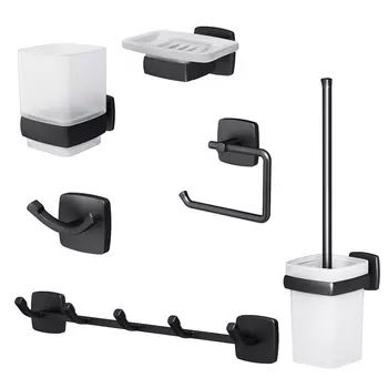 Набор аксессуаров для ванной Am.Pm Gem AK90D2106B черный