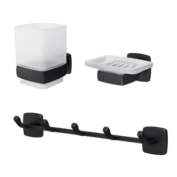 Набор аксессуаров для ванной Am.Pm Gem AK90B1903B черный