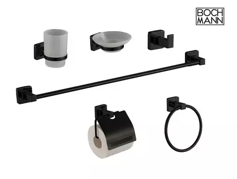 Набор аксессуаров для ванной BOCH MANN BM9639 черный