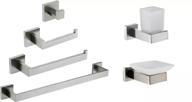 Набор аксессуаров для ванной BOCH MANN BM9640 нержавеющая сталь