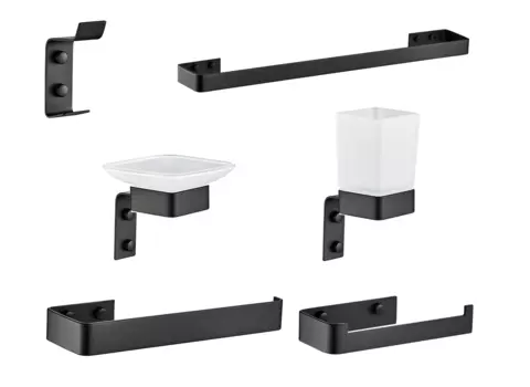 Набор аксессуаров для ванной BOCH MANN BM9645 черный