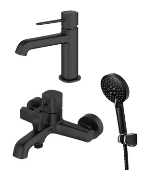 Набор смесителей Orange Karl M05-311b черный