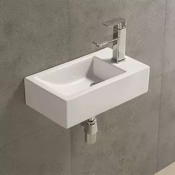 Накладная раковина Art-Max 45 см AM-4849-L белая