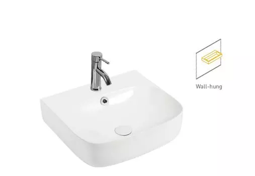 Накладная раковина Art-Max 49 см AM1620 белая