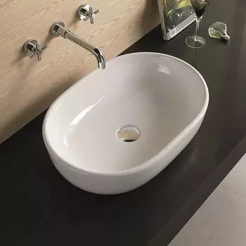 Накладная раковина Art-Max 59 см AM-5006 белая