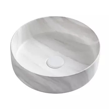 Накладная раковина Azario 36 см AZ-3134-M817 светлый мрамор