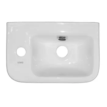 Накладная раковина Azario 38 см AZ-10100-L белая глянцевая
