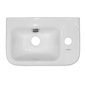 Накладная раковина Azario 38 см AZ-10100-R белая глянцевая