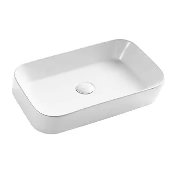 Накладная раковина Azario 55 см AZ-2243 белая глянцевая