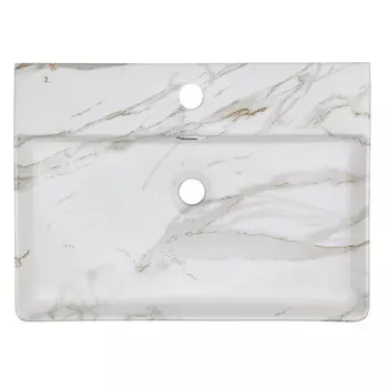 Накладная раковина Azario 60 см AZ-2173-M845 светлый мрамор