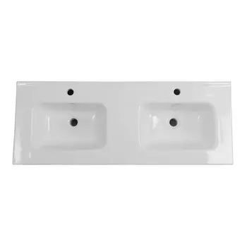 Накладная раковина BelBagno 121 см BB1200-2-ETL белая