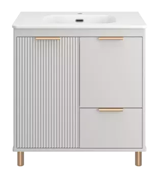 Накладная раковина Brevita Onda 81 см B-OND080-01 белая