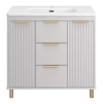 Накладная раковина Brevita Onda 91 см B-OND090-01 белая