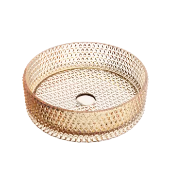 Раковина накладная Ceramica Nova Cristal 36 см CN6058 бежевая