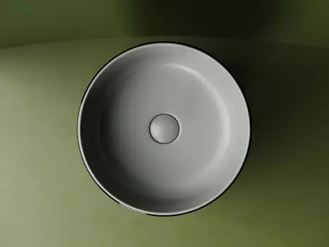 Раковина накладная Ceramica Nova Element 36 см CN6073MH антрацит матовая