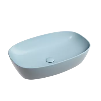 Раковина накладная Ceramica Nova Element 60 см CN6049ML голубая матовая