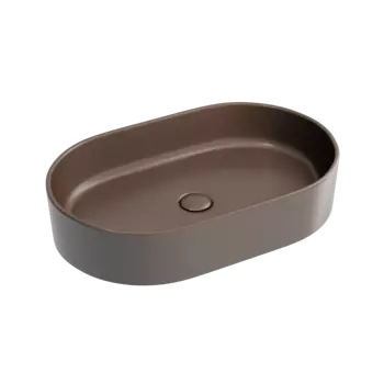 Раковина накладная Ceramica Nova Element 61 см CN6048MDB темно-коричневая матовая