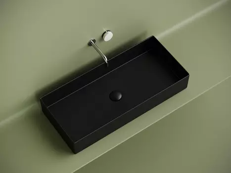 Раковина накладная Ceramica Nova Element 80 см CN6072MB черная матовая